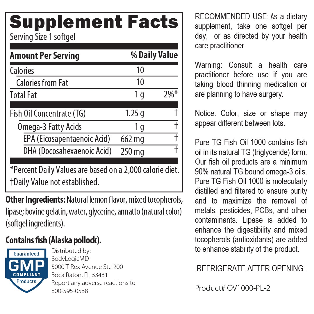 Pure TG Fish Oil 1000 - Image 2
