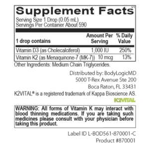 Vitamin D3 with K2 Liquid - Image 2