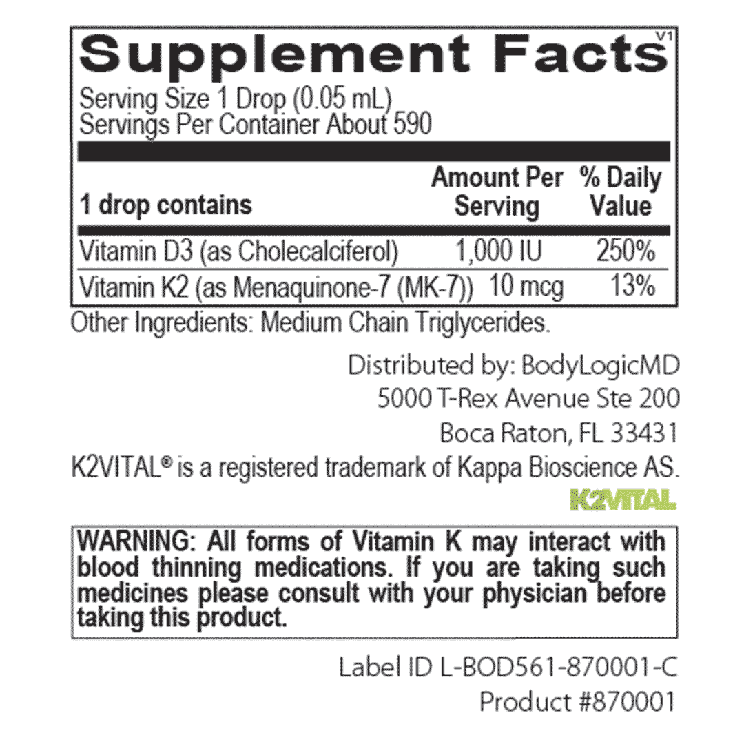 Vitamin D3 with K2 Liquid - Image 2