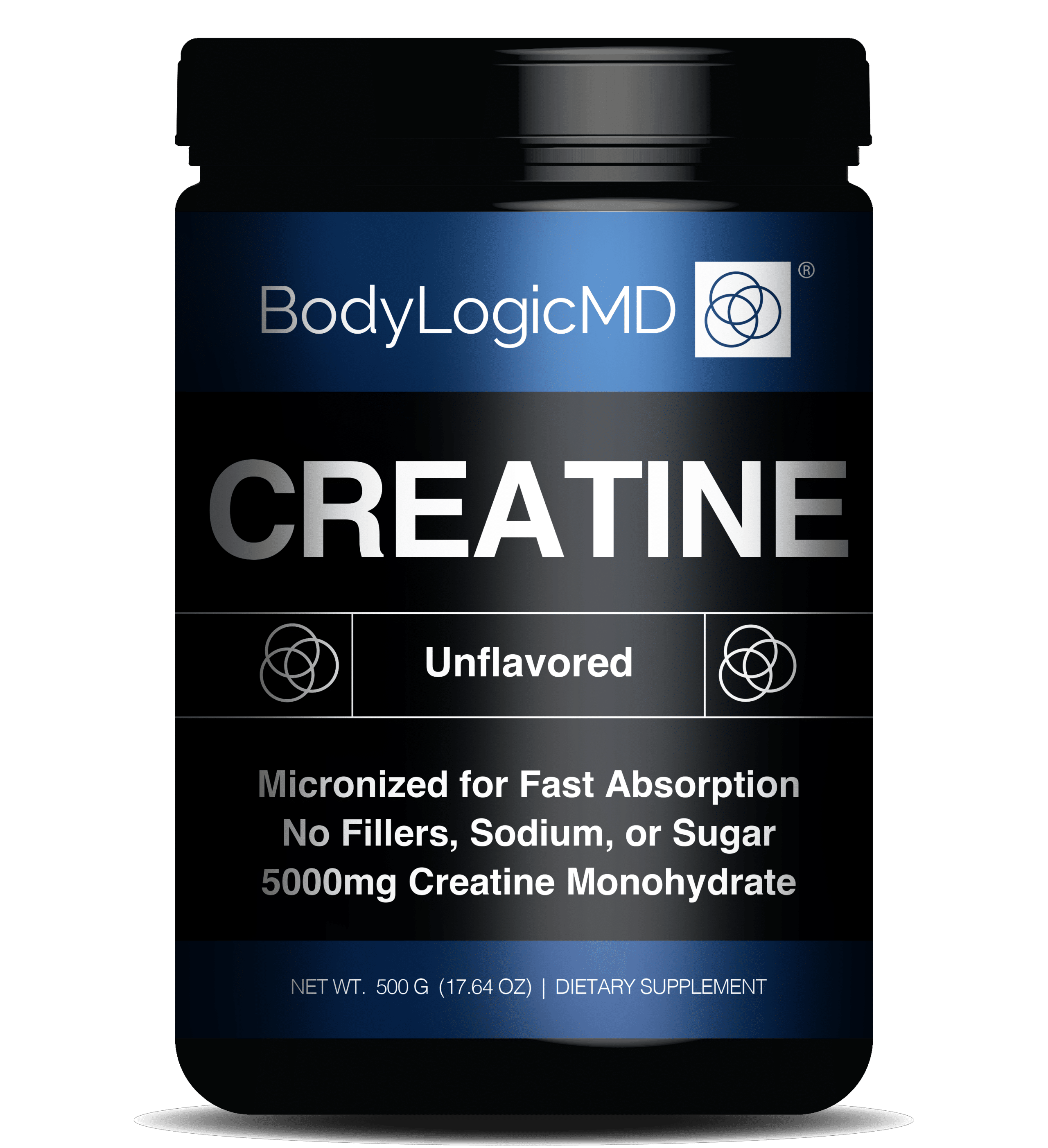 BodyLogicMD Creatine Powder 500g- Unflavored - Image 1