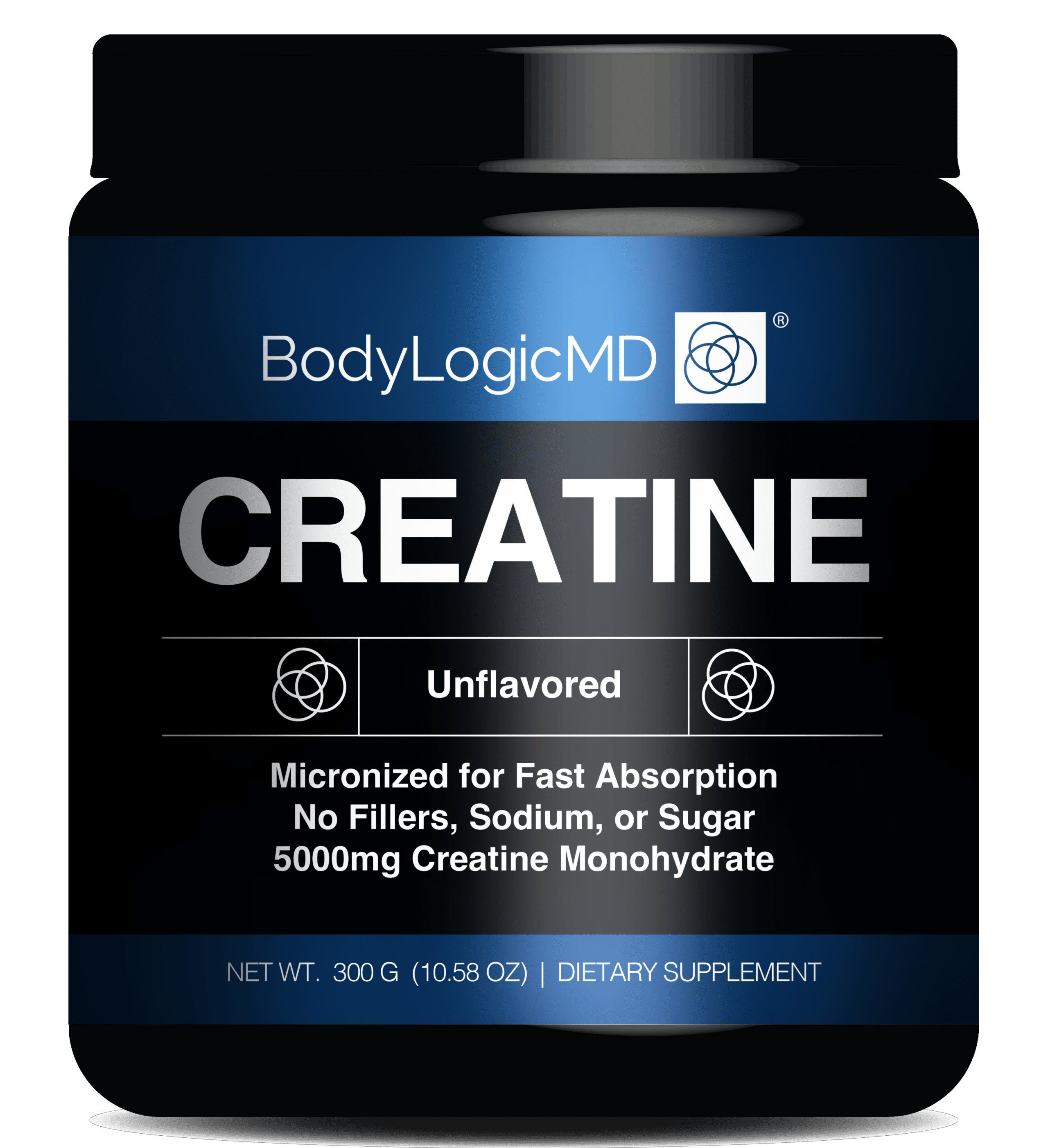 BodyLogicMD Creatine Powder 300g-Unflavored - Image 1
